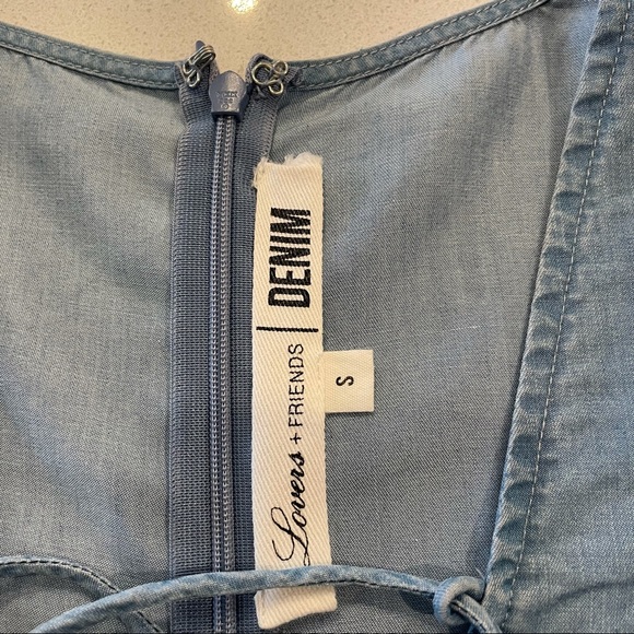 Lovers + Friends Denim Soft Lace Up Dress! - Picture 8 of 8
